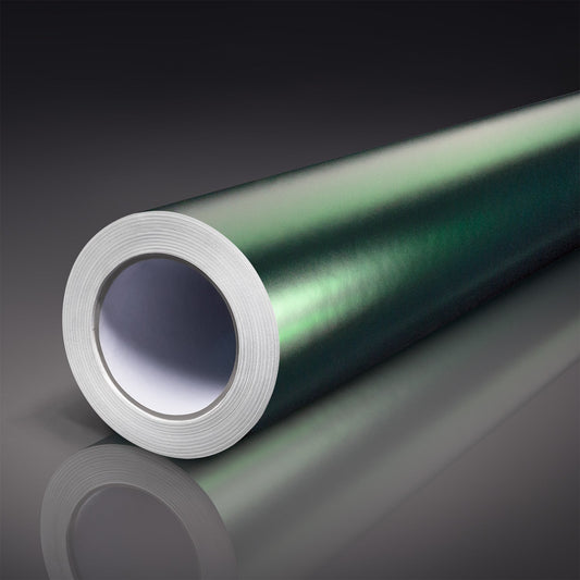 Satin Chrome Dark Horse Green Vinyl Car Wrap-Tinybot Vinyl