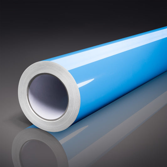 Gloss Sky Blue Vinyl Car Wrap-Tinybot Vinyl