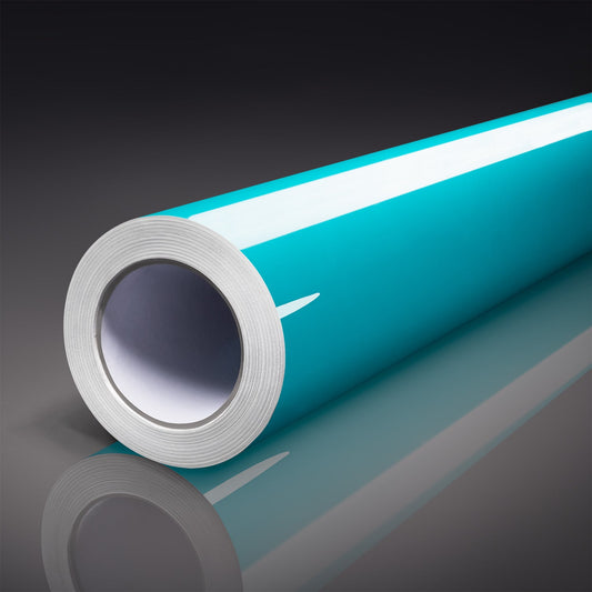 Gloss Miami Blue Vinyl Car Wrap-Tinybot Vinyl