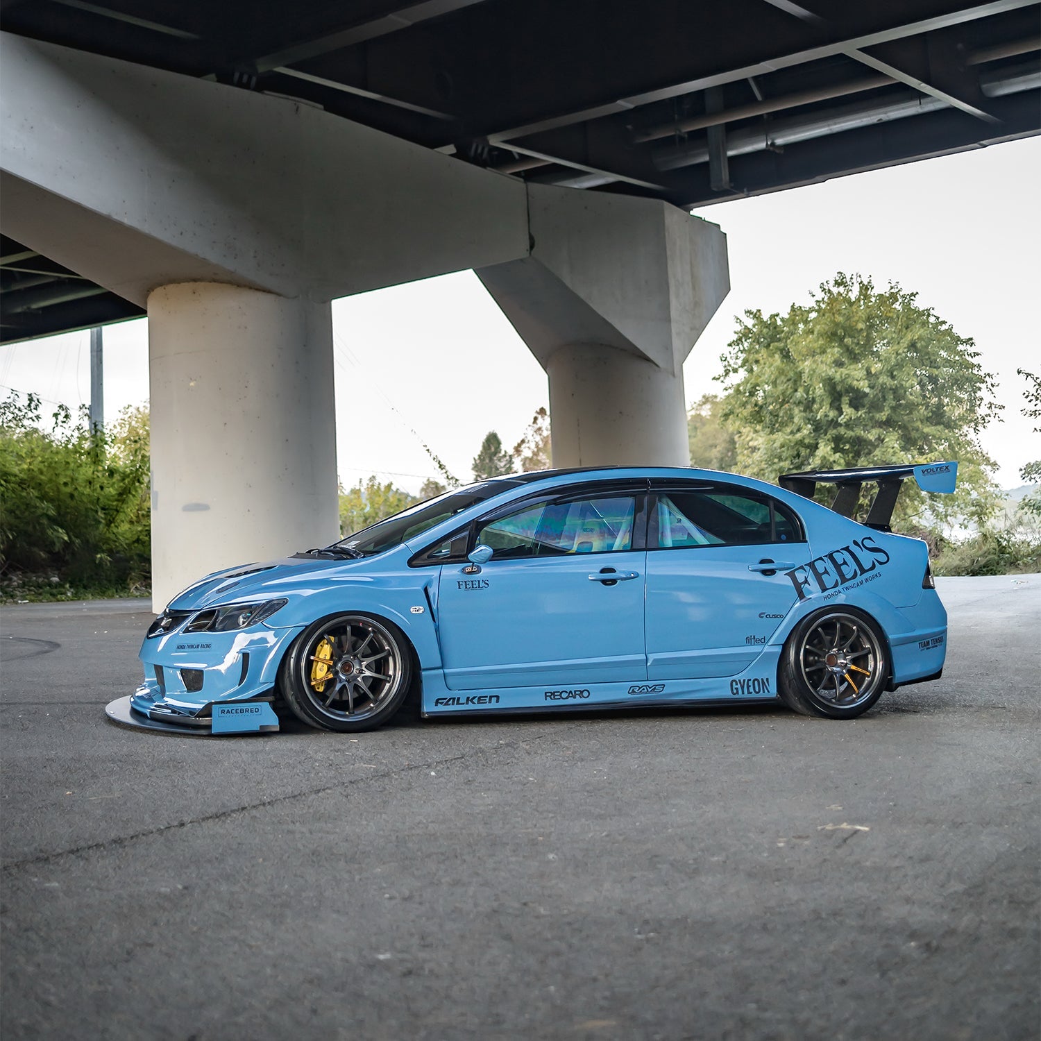 Gloss Steel Blue Hybrid PPF