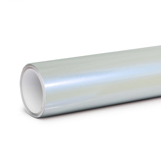 Glossy White to Blue Vinyl Car Wrap-Tinybot Vinyl