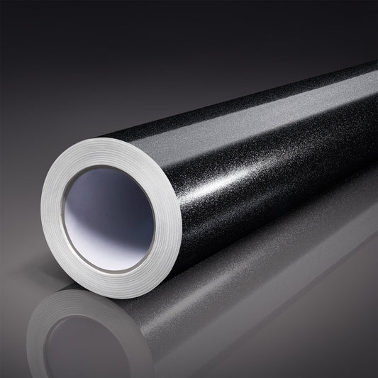 Sparkle Black Vinyl Car Wrap-Tinybot Vinyl