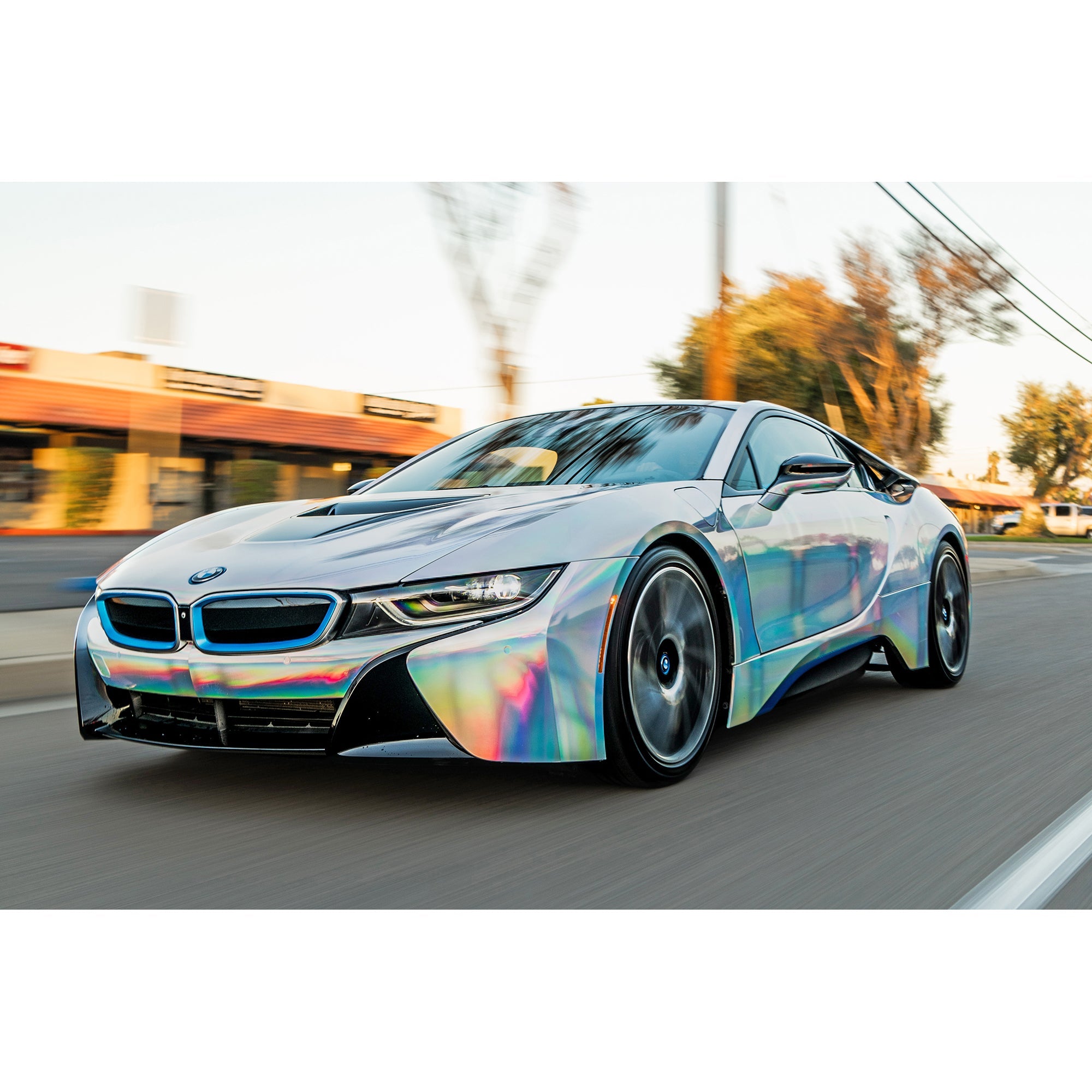 Chrome Laser Electroplated Silver Vinyl Car Wrap - Tinybot Vinyl