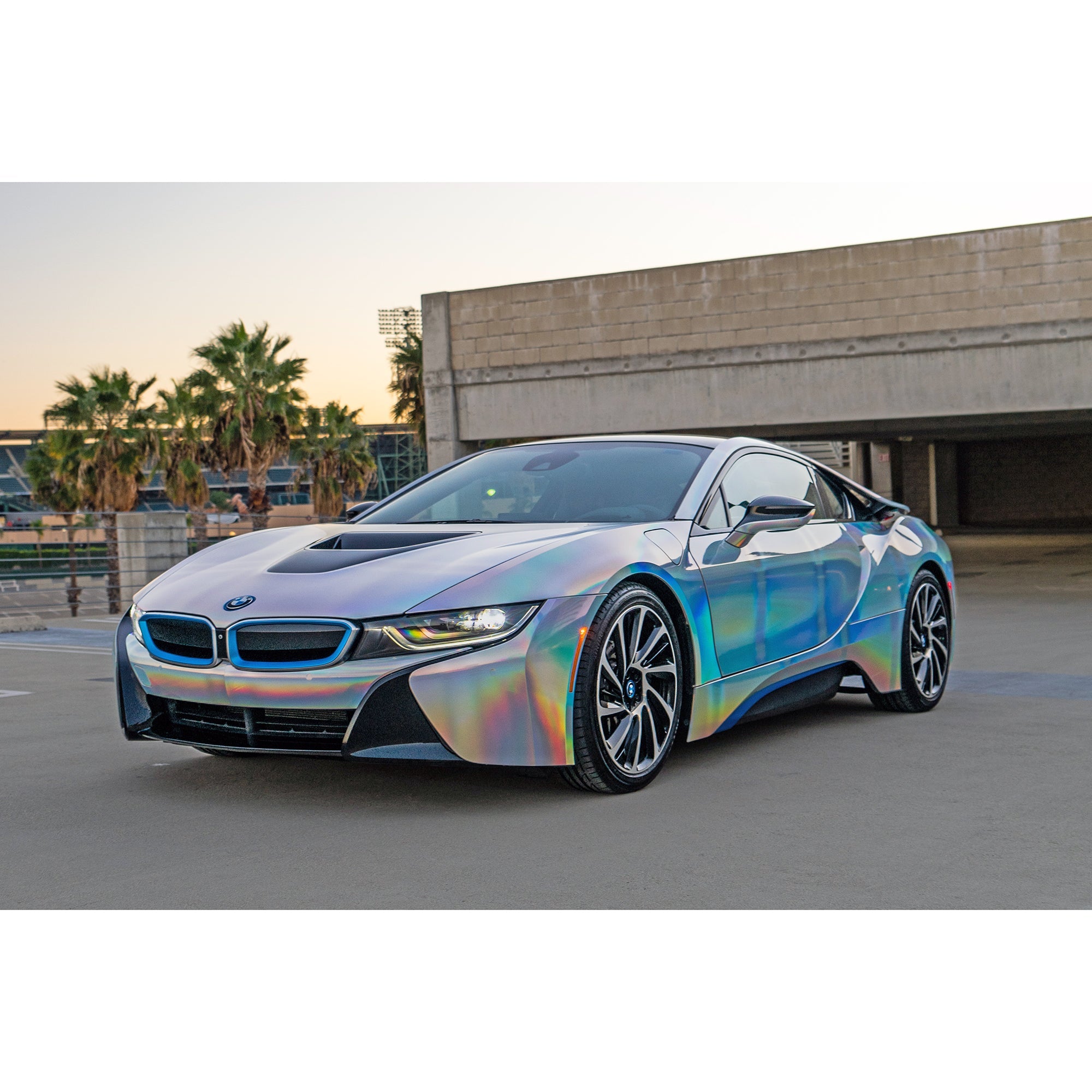 Chrome Laser Electroplated Silver Vinyl Car Wrap - Tinybot Vinyl