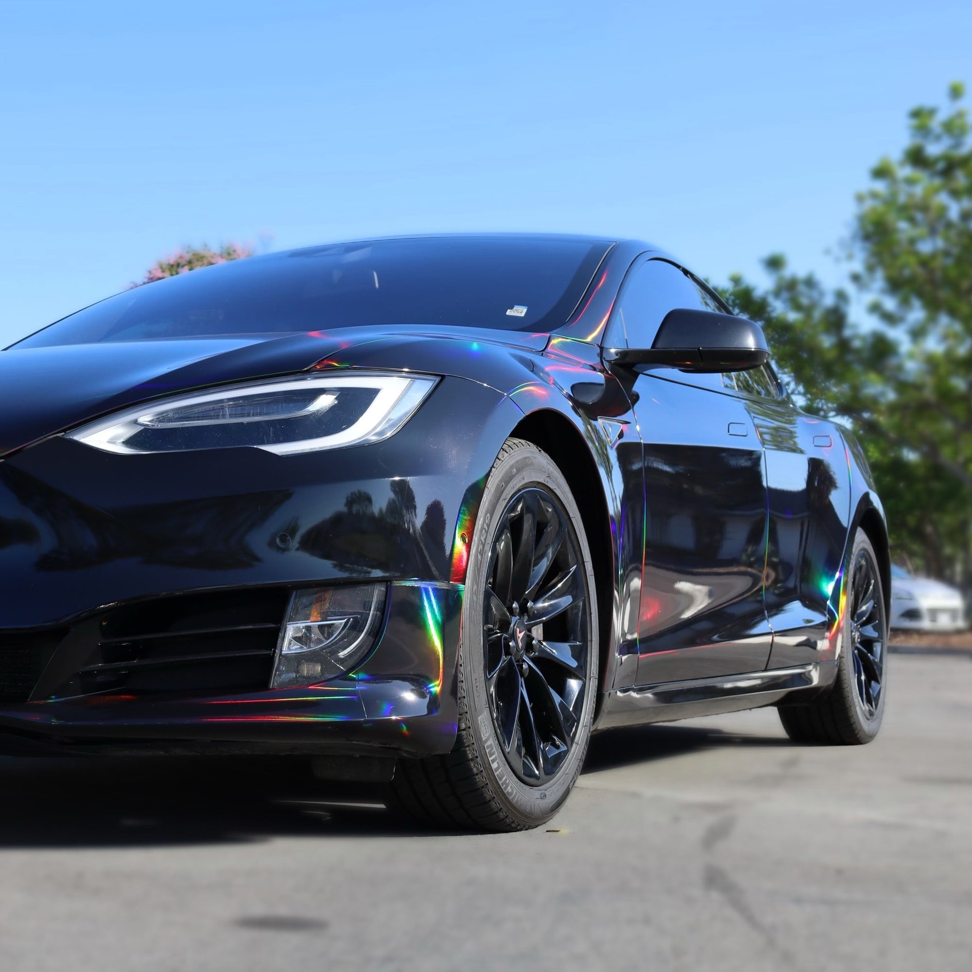Chrome Laser Electroplated Black Vinyl Car Wrap - Tinybot Vinyl
